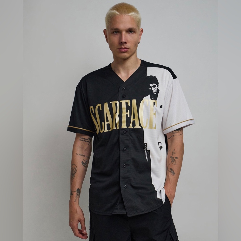 Scarface x Reason Baseball Jersey- NWT